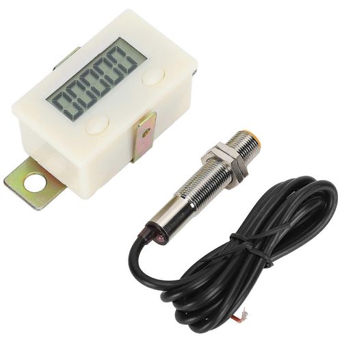 Compteur lectronique 5 chiffres LCD Affichage Magntique Induction Poinon Compteur Intgr dans la batterie HX ?5A