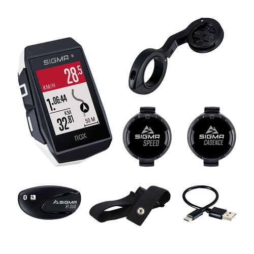 Compteur Gps Sigma Rox 11.1 Evo Blanc Sensor Set (Vitesse + Cadence + Cardio)