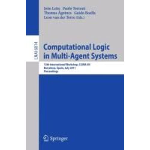 Computational Logic In Multi-Agent Systems   de Collectif  Format Broch 