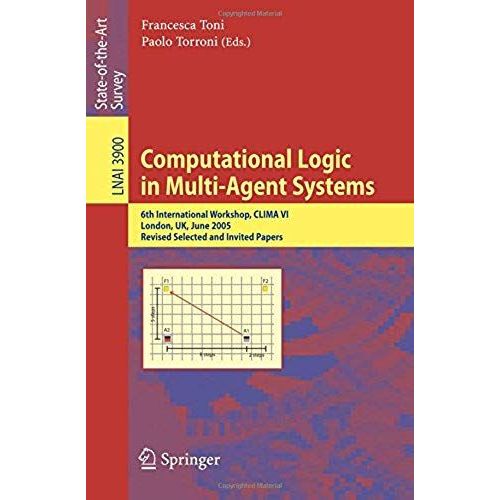 Computational Logic In Multi-Agent Systems   de Francesca Toni  Format Broch 