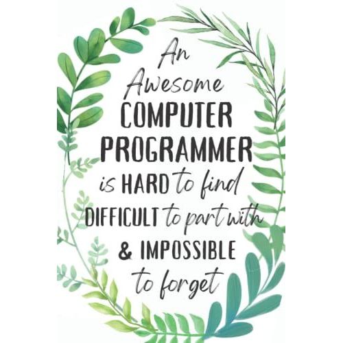 Computer Programmer Gifts: An Appreciation And Thank You Gift, Blank Notebook Journal For Computer Programmer To Write In   de Press, SweetPresent  Format Broch 