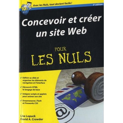 Concevoir Et Crer Un Site Web Pour Les Nuls   de Crowder David  Format Broch 