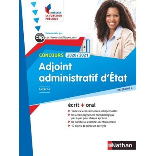 Concours Adjoint Administratif D'tat 2019-2020 - N 2 Catgorie C (Ifp) - (Efl3) - 2019  