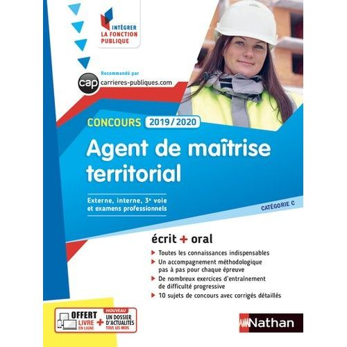 Concours Agent De Matrise Territorial - Catgorie C, Externe, Interne, 3e Voie Et Examens Professionnels    Format Beau livre 