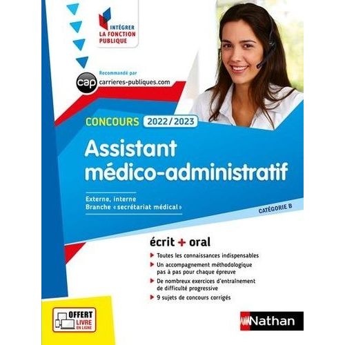 Concours Assistant Mdico-Administratif Catgorie B    Format Grand Format 