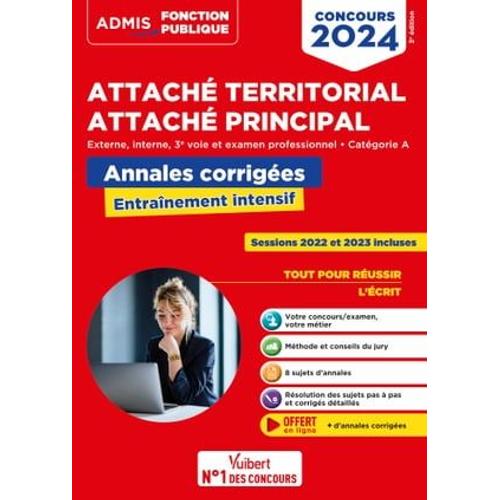 Concours Attach Territorial - Catgorie A - Annales Corriges   de Olivier Bellgo