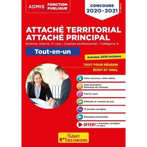 Concours Attach Territorial Attach Principal Externe, Interne, 3e Voie, Examen Professionnel, Catgorie A - Tout-En-Un    Format Grand Format 