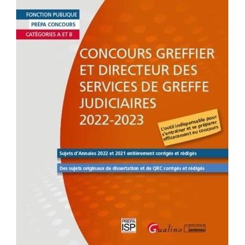 Concours Greffier Et Directeur Des Services De Greffe Judiciaires Rakuten