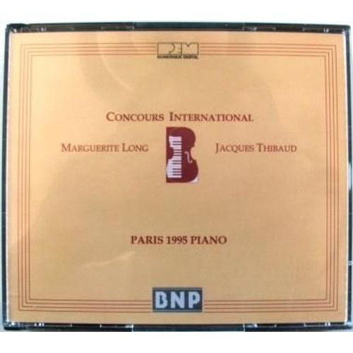 Concours International Marguerite Long Jacques Thibaud Piano Paris 1995 Finale Rcital : Elisso Bolkvadze Ravel Gaspard De La Nuit Elena Rozanova Ravel Miroirs Igor Ardasev Prokofiev Sonate N8 Op 84 - Evelina Borbei Michael Levinas Anaglyphe Liszt Sonate En Si Mineur Alberta Alexandrescu Liszt Aprs Une Lecture Du Dante Fantasia Quasi Sonata Per Tengstrand Schumann Fantaisie En Ut Majeur Op 17