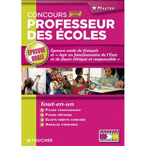 Concours Professeur Des coles, Epreuve Orale - Prsentation De La Prparation D'une Squence D'enseignement En Franais Et Interrogation Sur La Comptence 