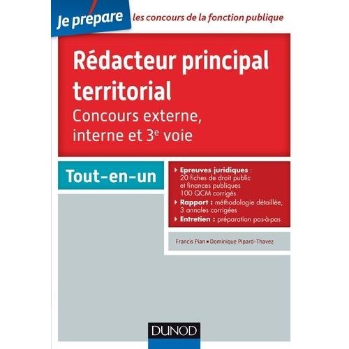Rdacteur Principal Territorial - Concours Externe, Interne Et 3e Voie    Format Grand Format 