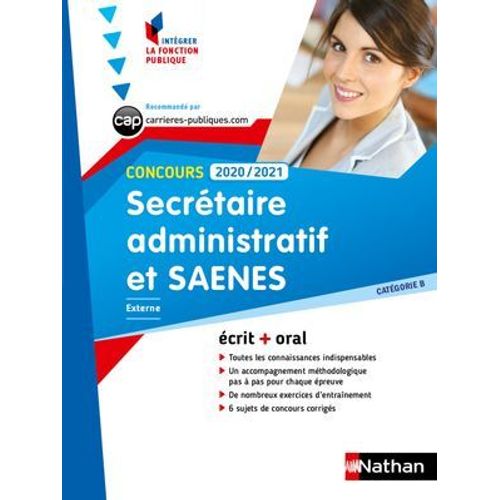 Concours Secrtaire Administratif Et Saenes 2020-2021 - Cat B N 1 (Ifp) - (Efl3) - 2020  