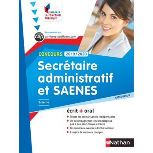 Concours Secrtaire Administratif Et Saenes - Catgorie B - Intgrer La Fonction Publique - 2019/2020  
