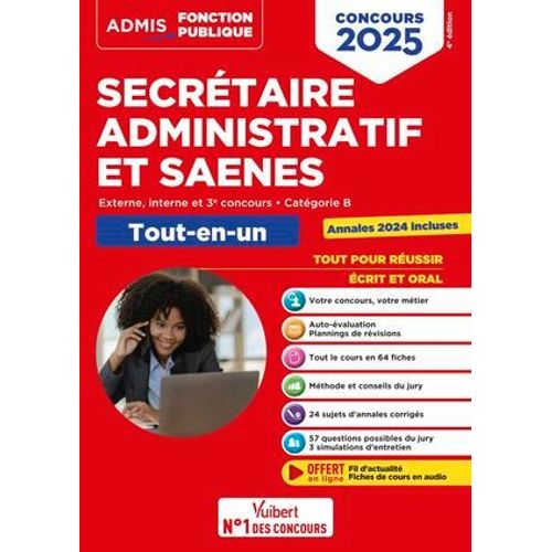 Concours Secrtaire Administratif Et Saenes - Catgorie B - Tout-En-Un  