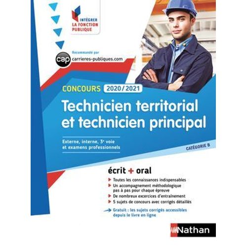 Concours Technicien Territorial Et Technicien Principal - Intgrer La Fonction Publique - 2020/2021  