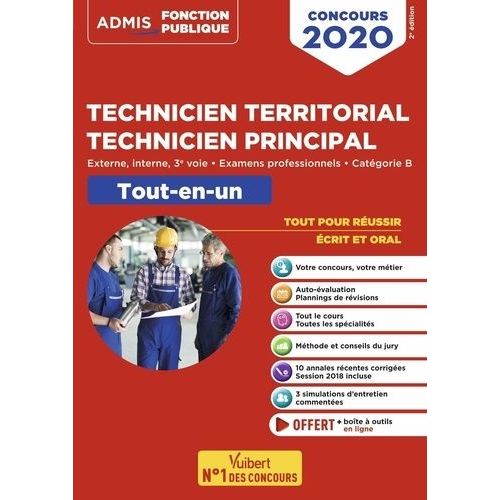 Concours Technicien Territorial, Technicien Principal, Catgorie B - Tout-En-Un    Format Grand Format 
