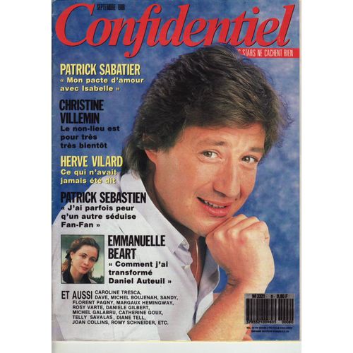 Confidentiel / 09-1988 N8 : Emmanuelle Bart (2p) - Florent Pagny (2p) - Romy Schneider (6p)