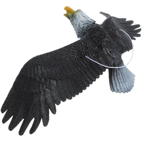 Confronbird-Figurine D'aigle En Plastique Dissuasif Pour Jardin,Ornement D'extrieur,Oiseau Volant Vif,Leurre De Faucon,pouvantail 37x15,5x7cm - Type Black