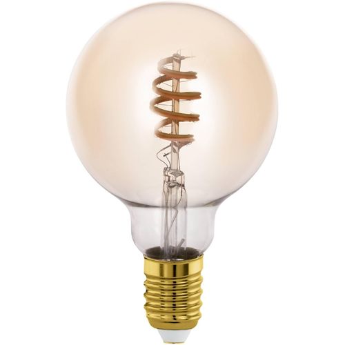 Connect.Z Ampoule Led E27 Connecte, G95, Zigbee, Contrlable Par Appli Et Commande Vocale, Dimmable, Blanc Chaud - Froid, 360 Lumens, 5 Watts, Ambr, Design Vintage[Amp747972]