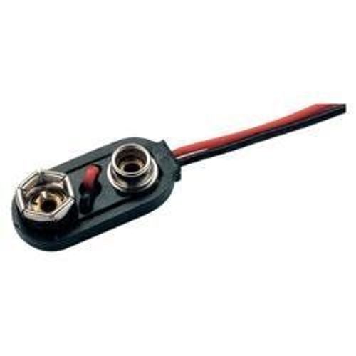 Connecteur Clip Pression 1x 6lr61 (9 V) Beltrona 9v-I-Clip Raccord Par Bouton-Poussoir (L X L X H) 26 X 13 X 8 Mm