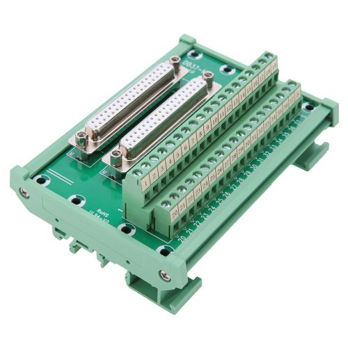 Connecteur De Carte De Bornier De Module D'interface De Montage Sur Rail Din A Double Tete Femelle Db37-M6