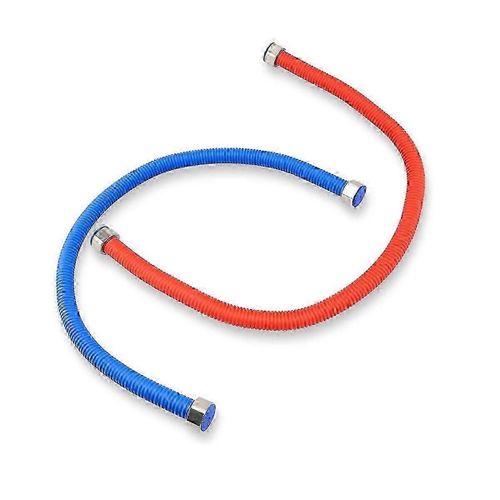 Connecteur de chauffe-eau ondul flexible en acier inoxydable, tuyau de chauffe-eau de couleur chaude et froide, FIP 1/2 pouce