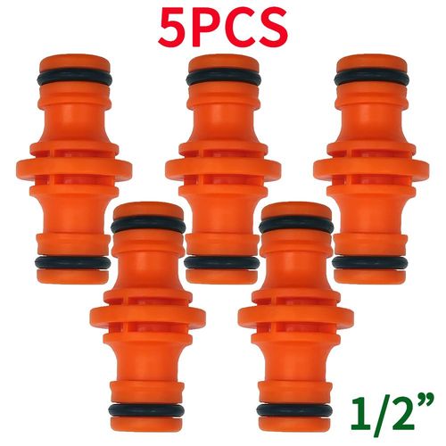 Connecteur De Rparation De Menuisier Pour Greenhous,Raccord De Tuyau De Jardin,Raccord De Tuyau,Systme D'arrosage D'irrigation Goutte  Goutte Rapide,1/2 En Effet,5 Pices - Type B-5pcs-1/2 ''