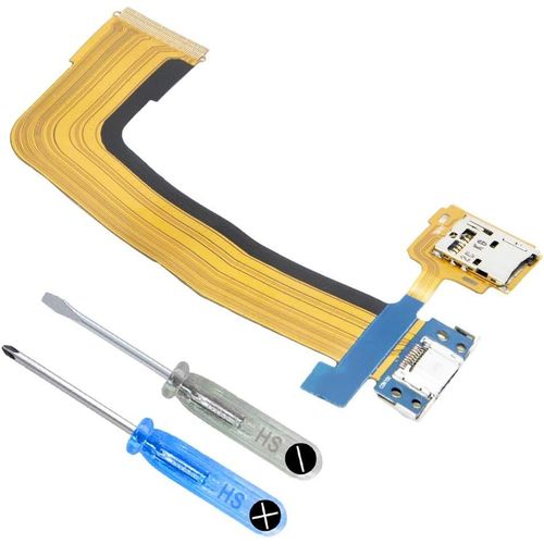 Connecteurs Port Micro Usb/Chargeur (Dock) Nappe/Cble Flex Et Port Carte Sd Compatible Avec Samsung Galaxy Tab S (10.1 Pouces) Avec Kit D'outils[Usbc393]