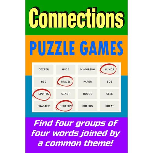 Connections Puzzle Games: 101 Puzzle Find 4 Common Groups Of Four Things With Fun Music, Television, Movie And Celebrity References   de Martino, Jenny  Format Broch 
