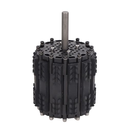 Connor Roue De Chenille De Char En Caoutchouc Pom Antiderapant, Diametre 112,1 Mm, Largeur 124 Mm, Chenille De Char, Maillons De Chaine
