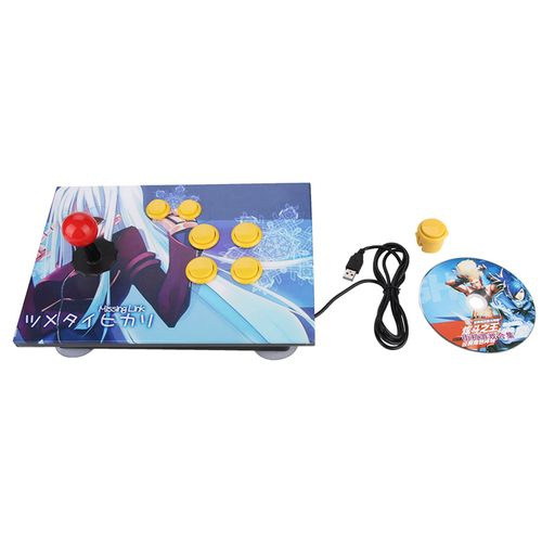 Console D'arcade Pc Jeux Informatiques Joystick A Bascule Usb Manette De Jeu De Combat (4 Boutons)