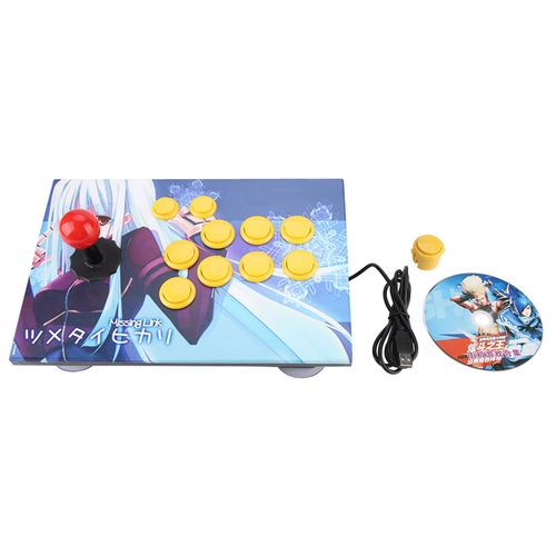Console D'arcade Pc Jeux Informatiques Joystick A Bascule Usb Manette De Jeu De Combat (8 Boutons)