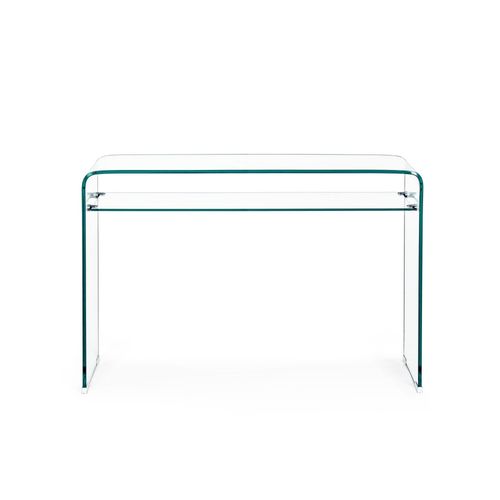 Console D'entre Design En Verre  Double Plateau L110