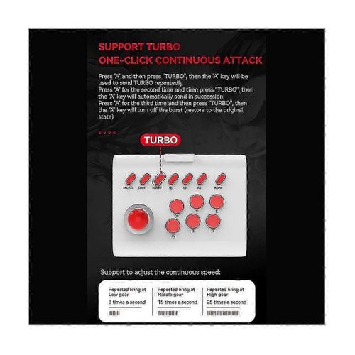 Console De Jeu DArcade Sans Fil + Adaptateur 2.4g Contrleur De Joystick Bluetooth Pour Ps3 Pc Mobile Phone E