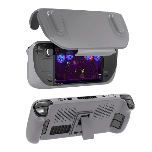 Console De Jeu En Tpu 007 Ing, Couverture Complte tanche, Housse Anti-Poussire, Poignes, Couverture Avant Amovible Avec Support Rapide Pour Steam Deck