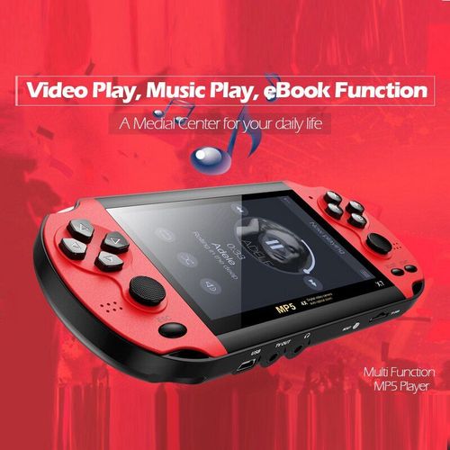 Console De Jeux Vido Portable X7 Avec cran Lcd De 1000 Pouces 8 Go Batterie Intgre 4.3 Jeux Inclus Pour Enfants