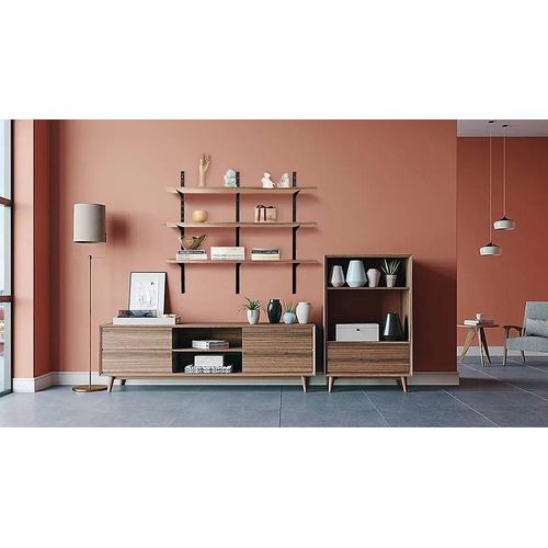 Console Double 28,3 Cm Form Twinny Coloris Noir Mat