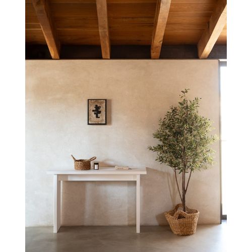 Console En Bois De Sapin Blanc 120x80cm
