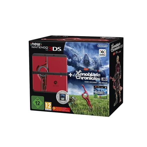 Console New Nintendo 3ds - Noir + Coque Xenoblade Chronicles Pour New Nintendo 3ds + Xenoblade Chronicles 3d