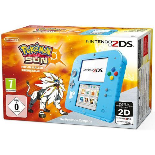 Console Nintendo 2ds : Bleu + Pokmon Soleil Prinstall