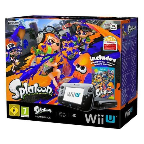 Console Nintendo Wii U (32 Go) Noire & Splatoon dition Limite