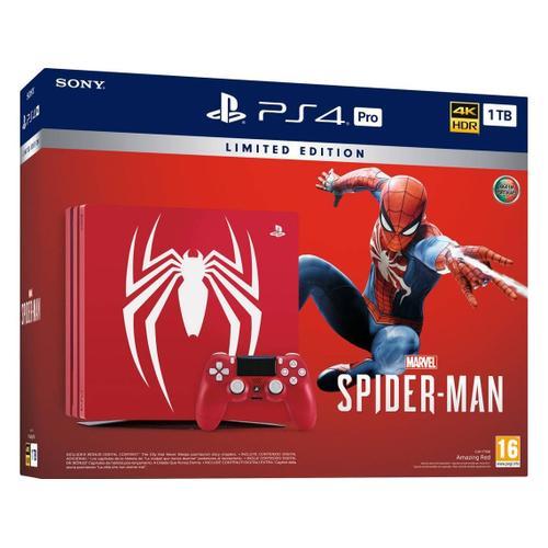 Playstation 4 Pro 1 To Rouge Spider-Man