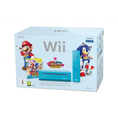Console Wii Bleue Mario Et Sonic Au Jo De Londres