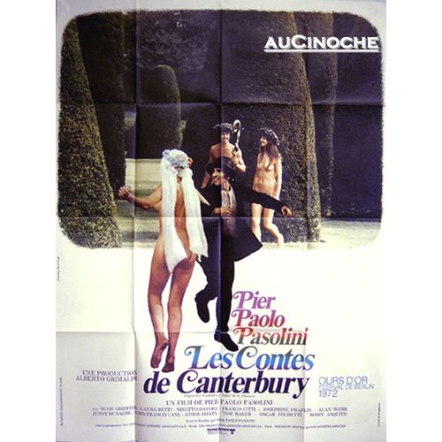 Contes De Canterbury (Les) / Affiche Originale 120x160cm / Pier Paolo Pasolini, 1972 / Avec Hugh Griffith