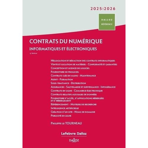 Contrats Du Numrique - Informatiques Et lectroniques    Format Grand Format 
