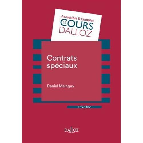 Contrats Spciaux. 13e d.   de Daniel Mainguy