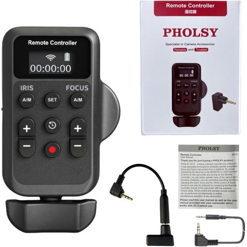 Contrleur De Camscope Tlcommande De Camscope Sans Fil Avec Lanc Ou Prise  Distance 2,5 Mm, Zoom Vido, Mise Au Point Vido, Iris Et D'Enregistrement Vido Pour Canon Sony Cam[VIT694911]
