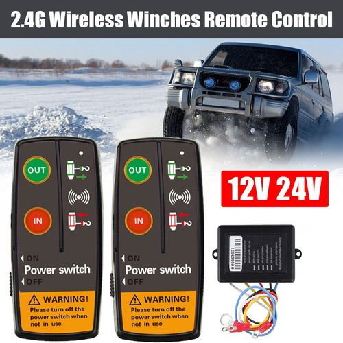 Contrleur De Commutateur De Treuil lectrique,Tlcommande Sans Fil,Accessoires Pour Jeep Tout-Terrain,Remorque Et Bateau,Universel,4x4 Rl,12v,24v #C