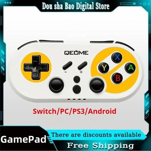Contrleur De Jeu Sans Fil Bluetooth Sw-100, Gyroscope  Six Axes, Moteur  Double Vibration, Interface Usb, Cl Croise, Support Pc/Commutateur Receiver