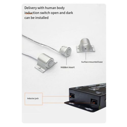 Contrleur De Lumire  Dtecteur De Mouvement Led Pour Escaliers, Contrleur De Gradation Pir  32 Canaux Pour Veilleuse De Mouvement Intrieure 12 V/24 V
